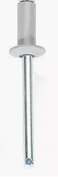 Заклепки 4,8*12 мм RAL7004 (серый) алюминий/сталь DIN7337 (12шт)