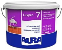 Краска ВД интерьерная моющаяся шелково-матовая "Aura Luxpro 7" (база С), 9л 