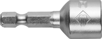 Бита с торцевой головкой 13 мм магнитная (длина 45 мм) ЗУБР