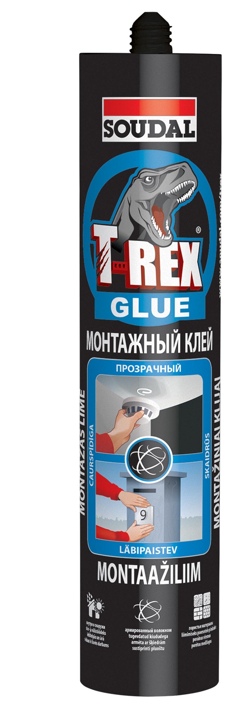 Клей жидкие гв."T-REX" прозрачный, усиленный 310 гр (синий)