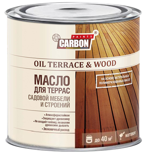 OIL TERRASE & WOOD Масло деревозащитное для террас, садовой мебели и строений белое (2л)