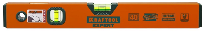 Уровень  400 мм с зеркальным глазком 2 ампулы Kraftool EXPERT (34710-040)