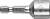 Бита с торцевой головкой 13 мм магнитная (длина 45 мм) ЗУБР