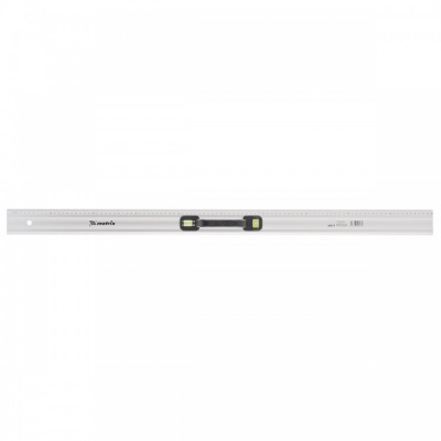 Линейка-уровень, 1000 мм, металлическая, пластмассовая ручка 2 глазка Matrix Master