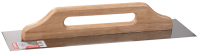 Гладилка "Швейцарская" из нерж. стали с деревянной ручкой 130*480мм ЗУБР Эксперт (08007)