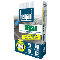 Клей для минваты и пенополистерола БЕРГАУФ ISOFASAD 25 кг (56)